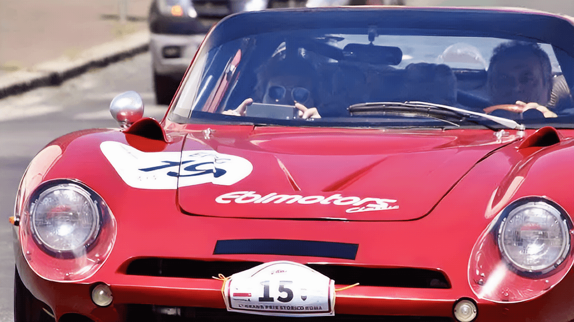Gianluca Bardelli al volante della Bizzarrini A3C